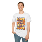 T-Shirt — "Love & Let Love" Retro Rainbow Peace Tee