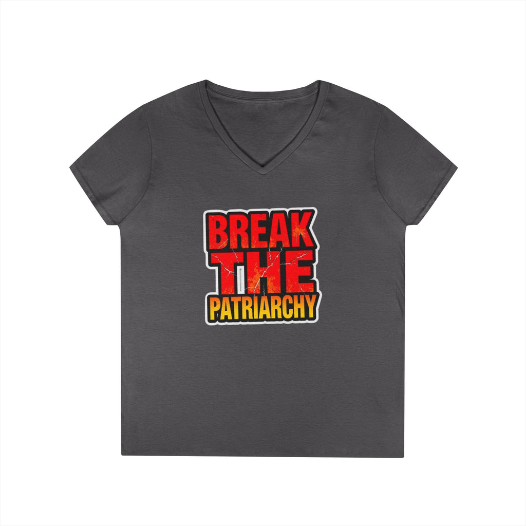 Women's Empowerment V-Neck T-Shirt - Break The Patriarchy