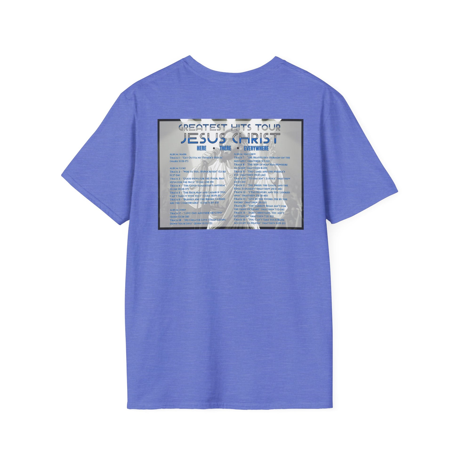 Unisex Softstyle T-Shirt - Jesus Christ Greatest Hits Tour Tee