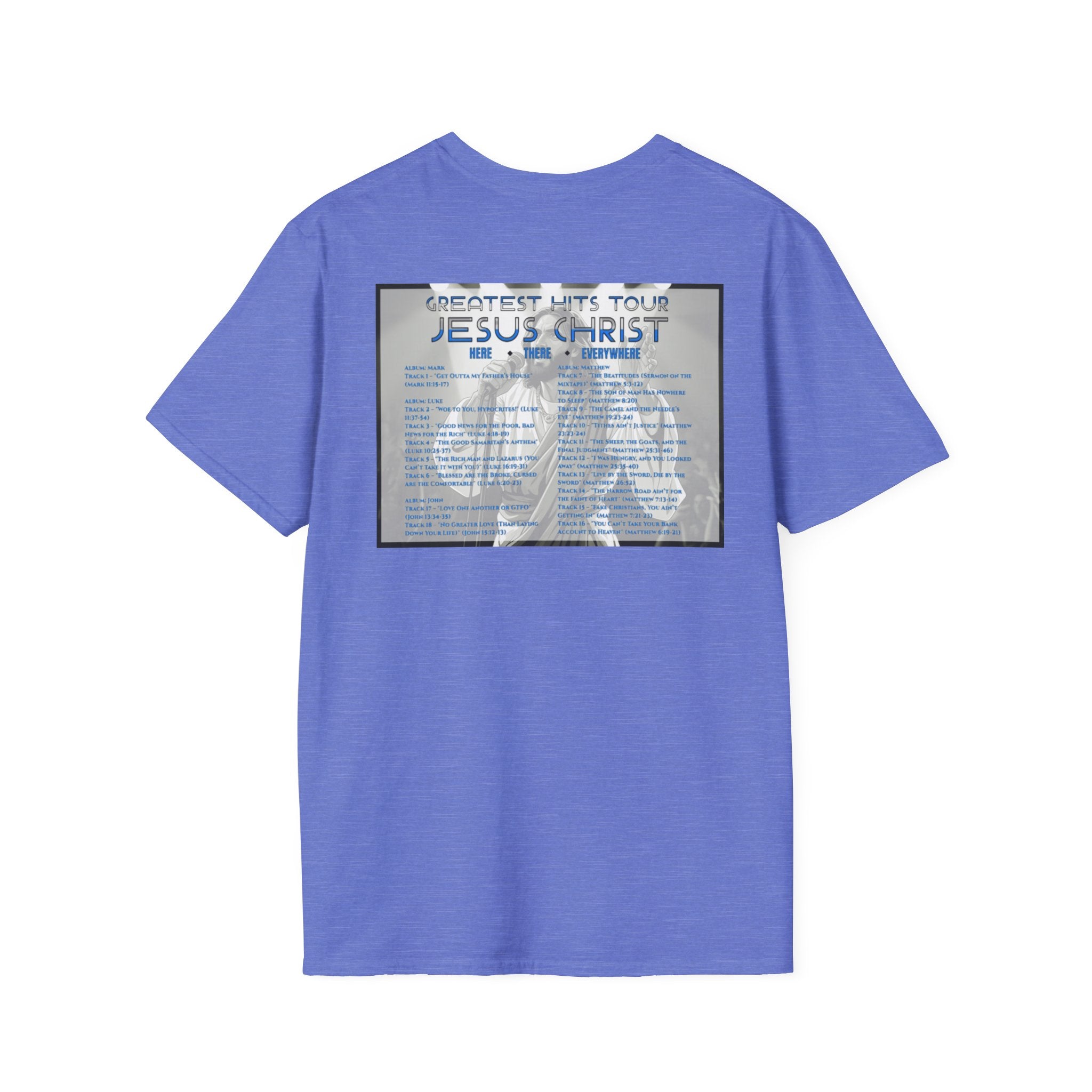 Unisex Softstyle T-Shirt - Jesus Christ Greatest Hits Tour Tee