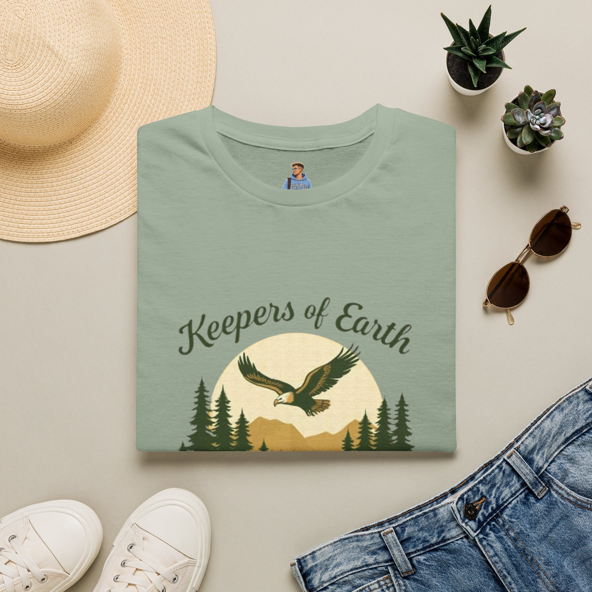 Keepers of the Earth Eagle and Elk T-shirt