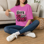 Boys Can Wear Pink T-Shirt — Bold Retro Feminist Graphic Tee