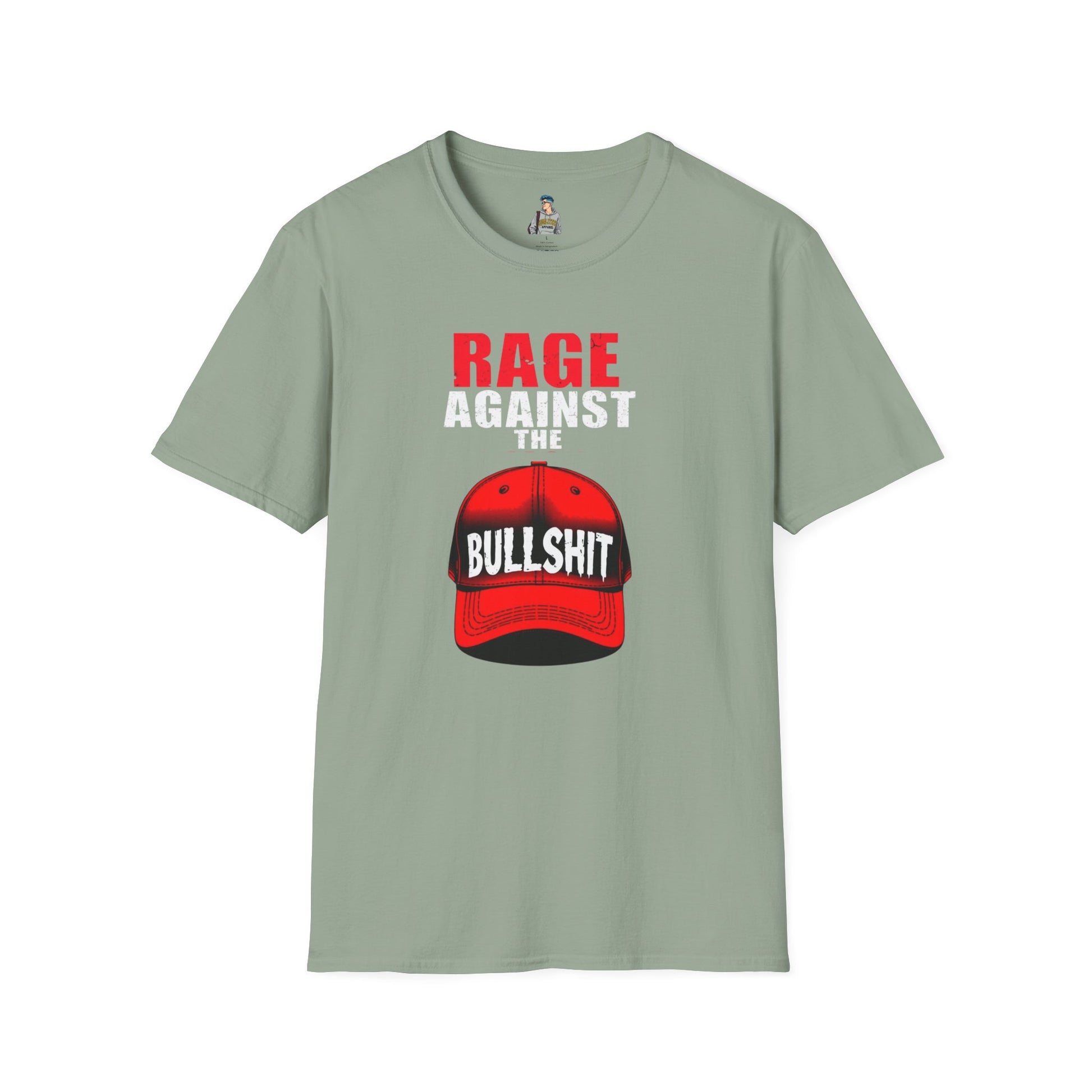 Unisex Softstyle T-Shirt - "Rage Against the BS" Graphic Tee