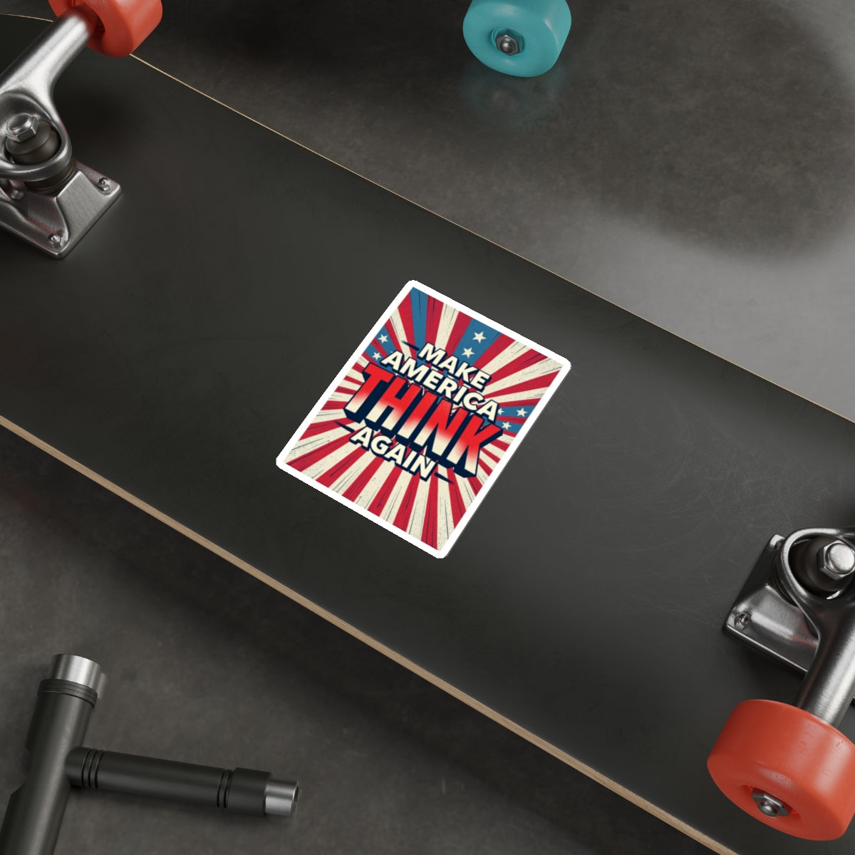 Die-Cut Stickers -  Make America Think Again