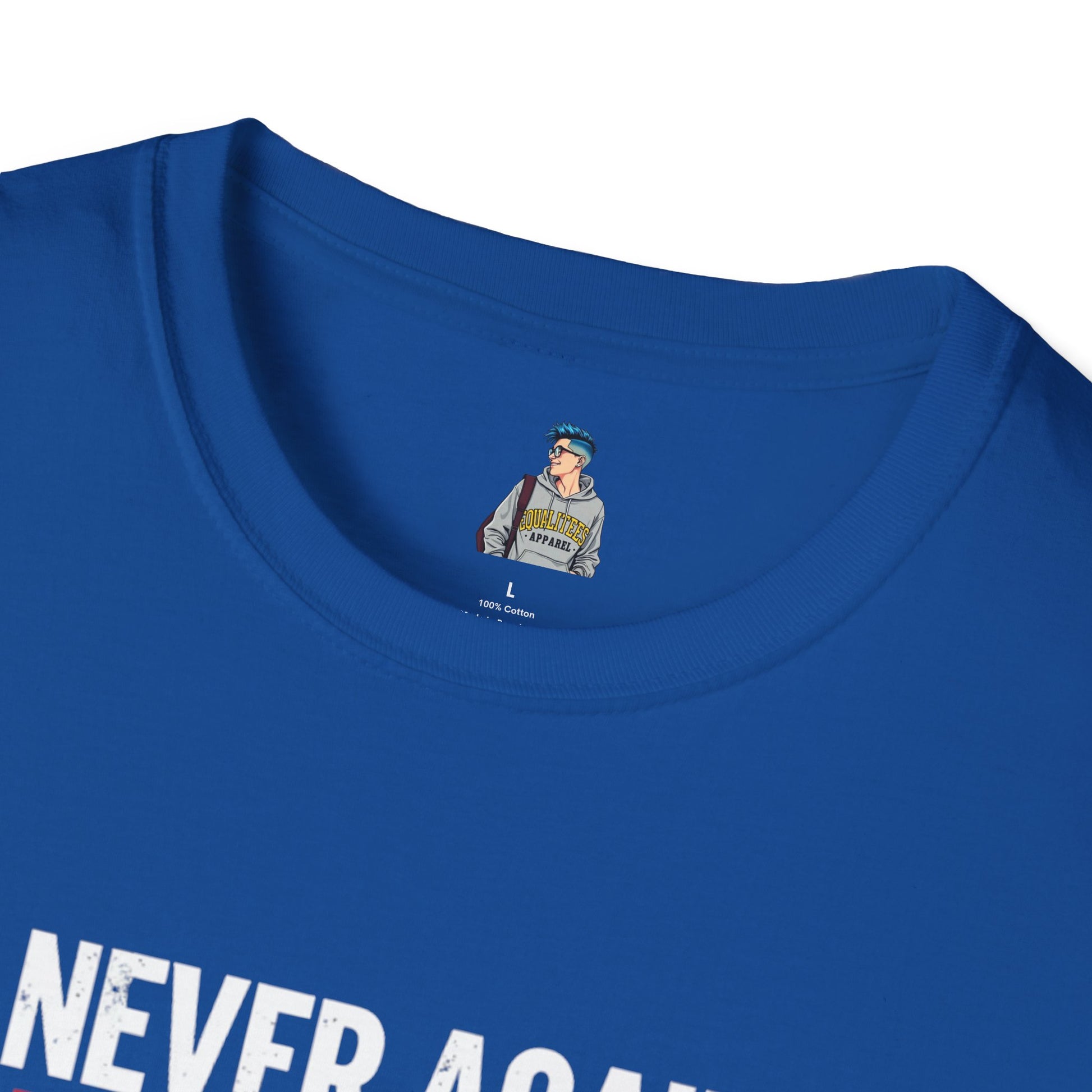 Unisex Softstyle T-Shirt - Never Again Now Means Now. For Everyone! Resist Fascism, End Genocide