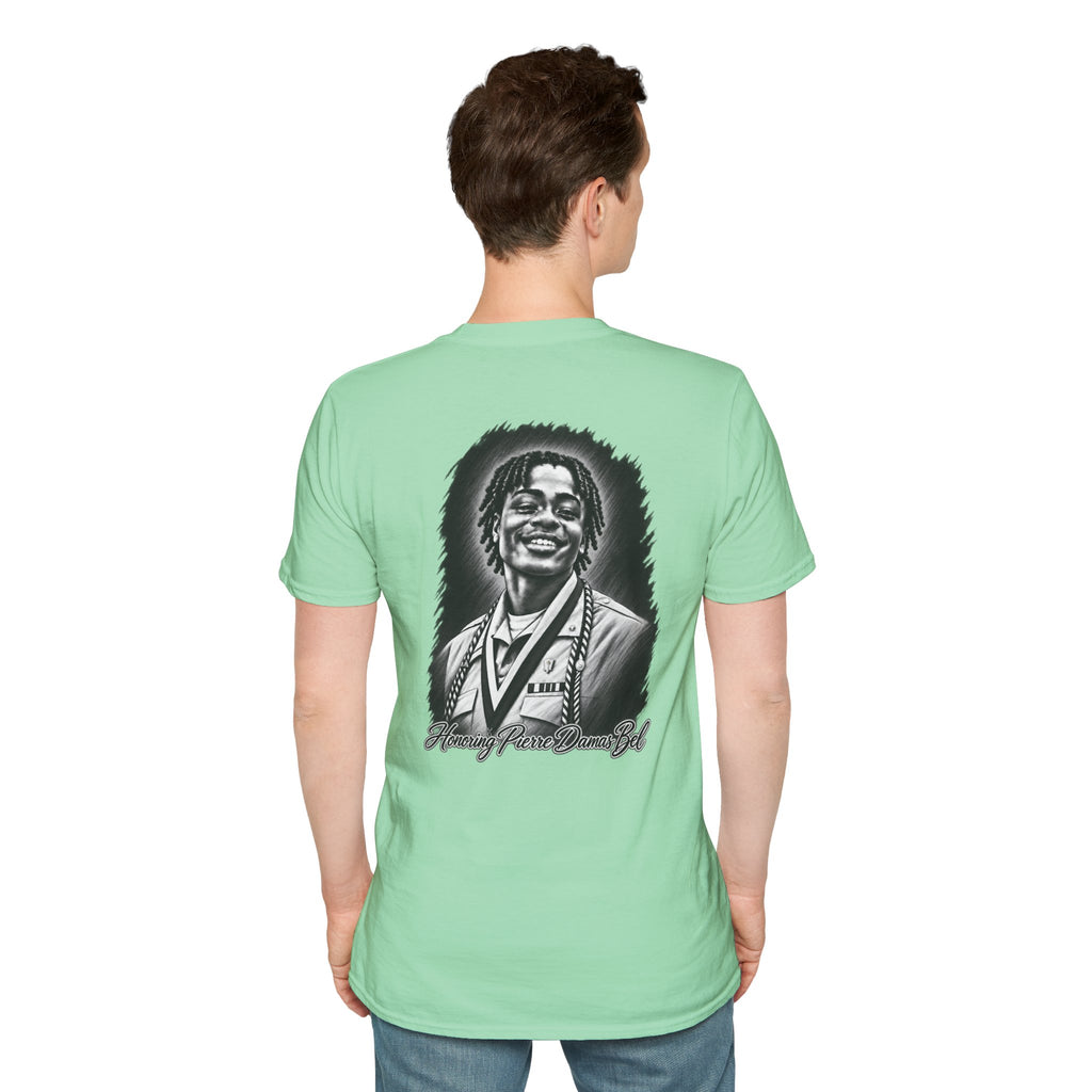 Portrait Front and Back - In Memory of Pierre Damas Bel T-Shirt