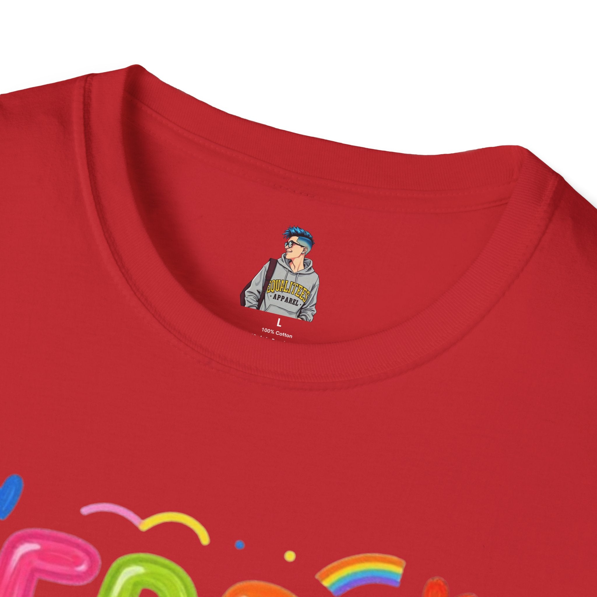 Free Parent Hugs T-Shirt — Colorful Affirming Pride