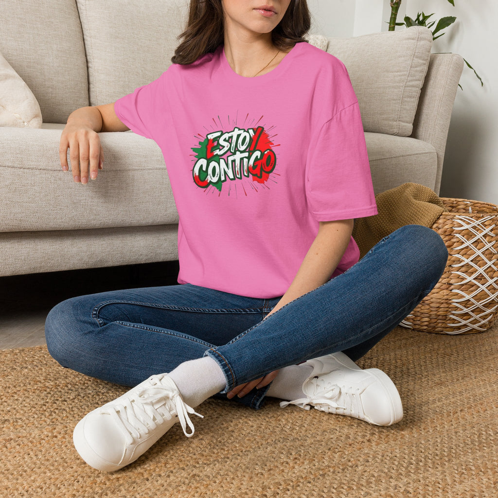 Immigrants Make America Great T-Shirt Estoy Contigo (I Am With You) Unisex Softstyle T-Shirt Classic Protest Tee