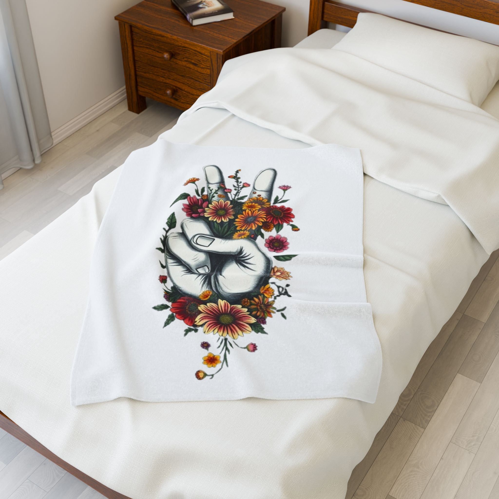Grow Peace Dreams Velveteen Plush Blanket – For Comfort and Warmth