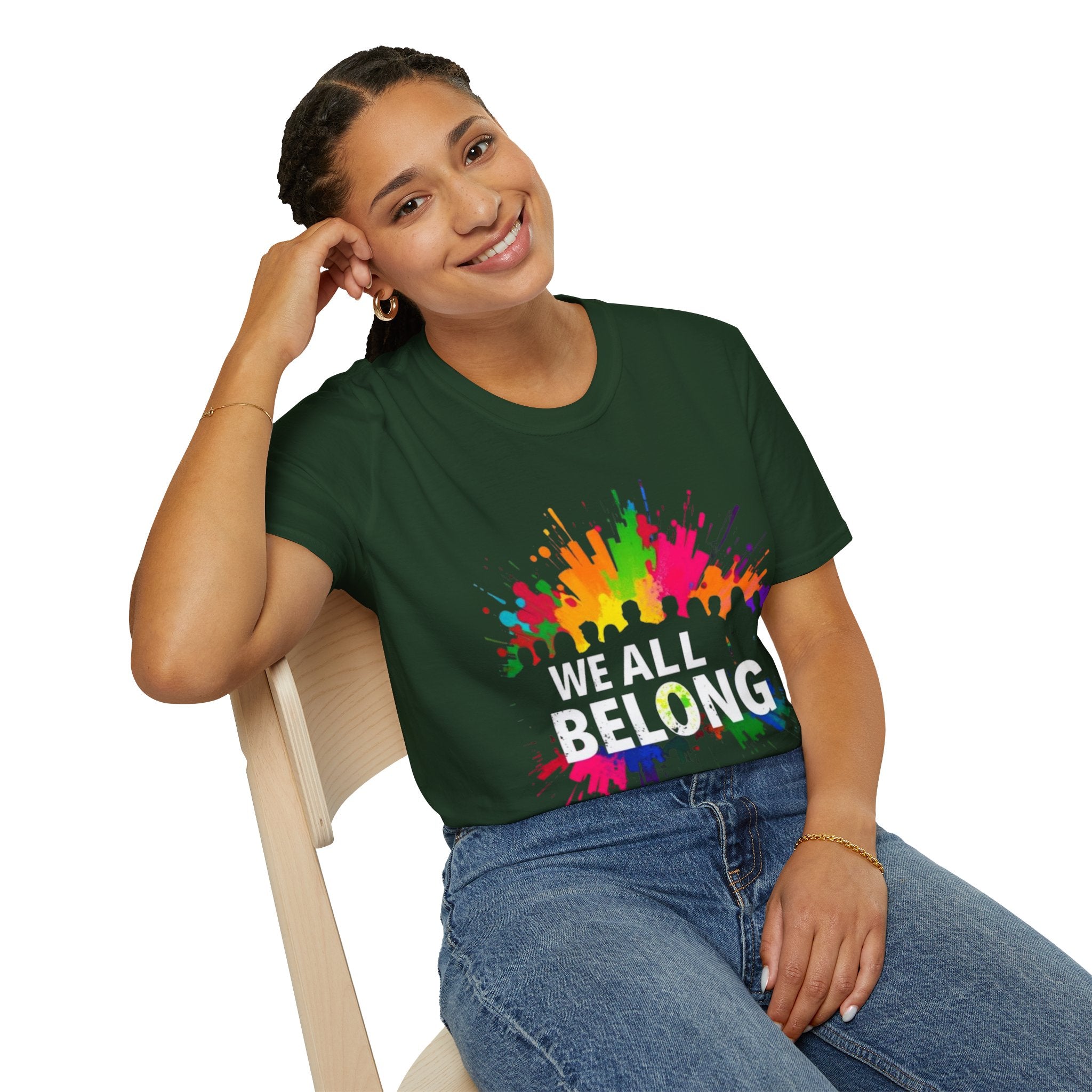 Unisex Softstyle T-Shirt - 'We All Belong"