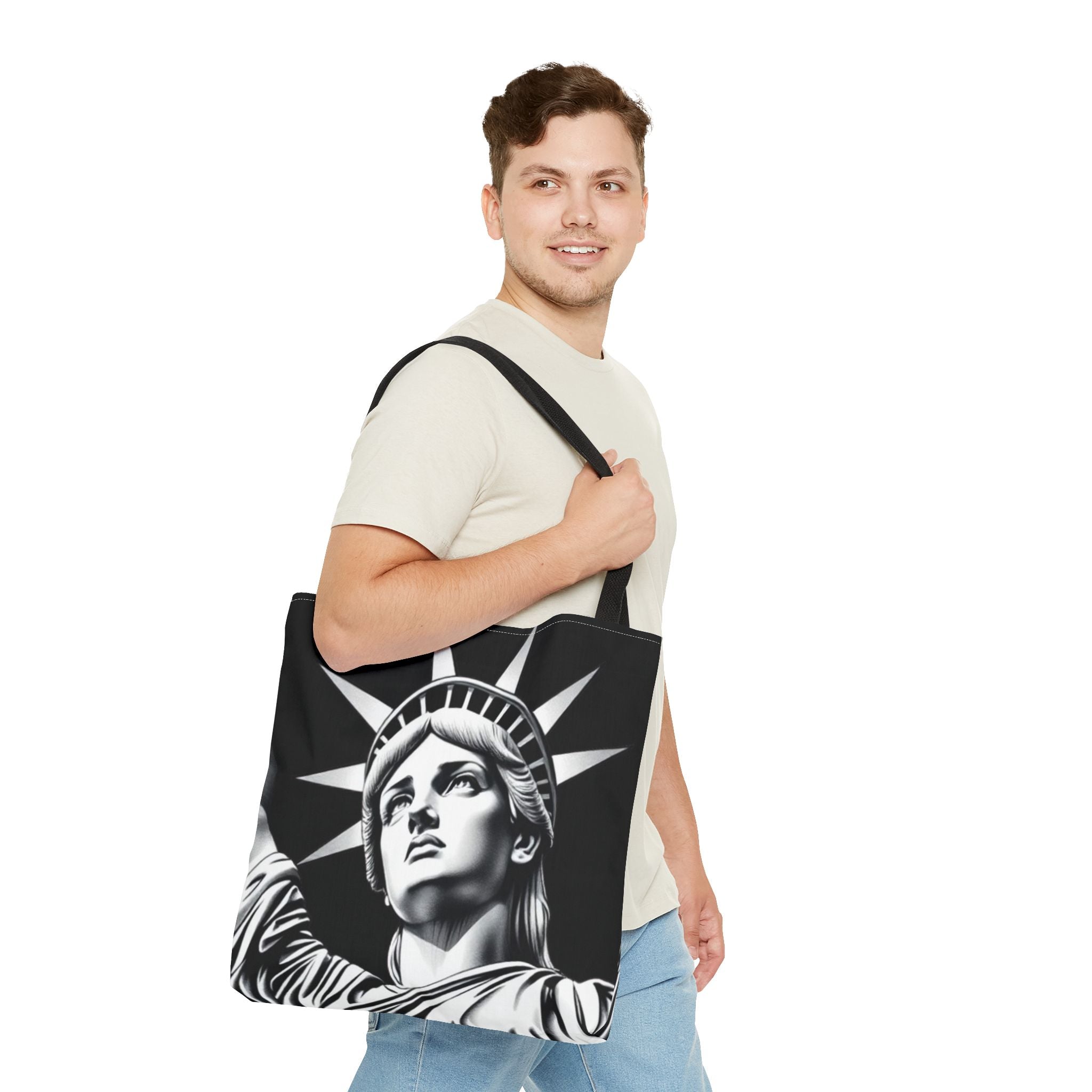 Lady Liberty Sketch Tote Bag