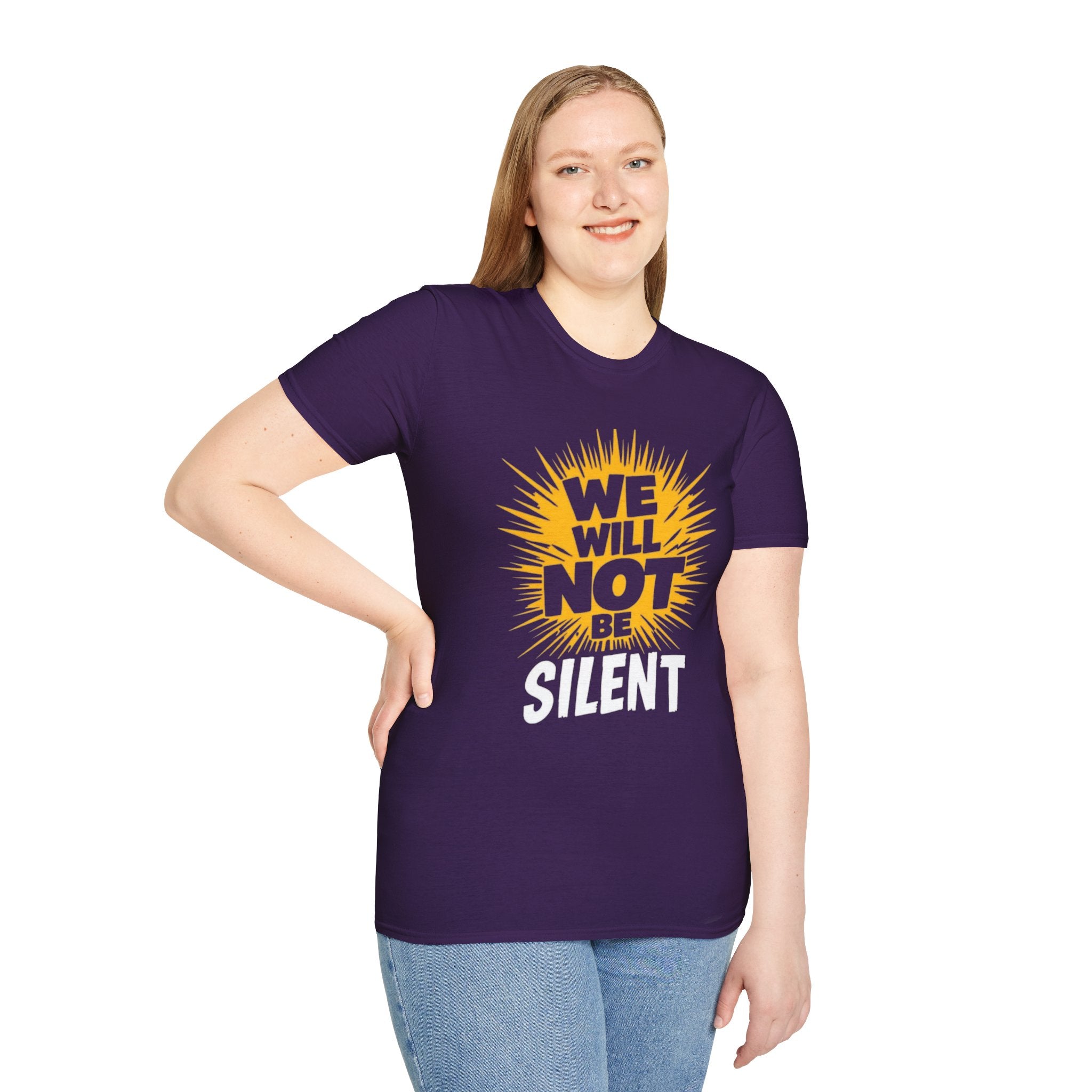 Empowerment Graphic Tee - We Will Not Be Silent | Unisex Softstyle T-Shirt