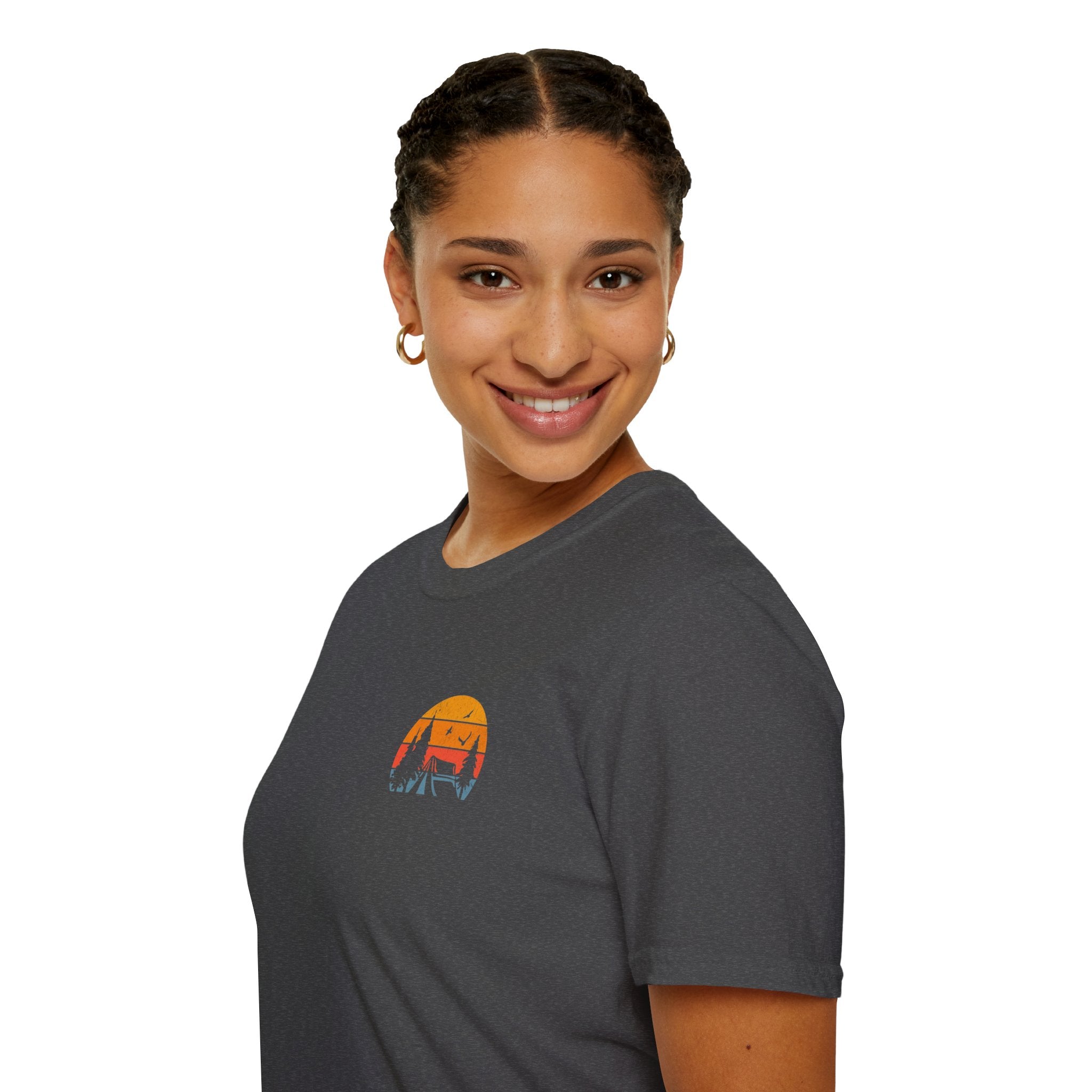 Unisex Softstyle T-Shirt - 'I'd Rather Be Camping' Adventure Tee