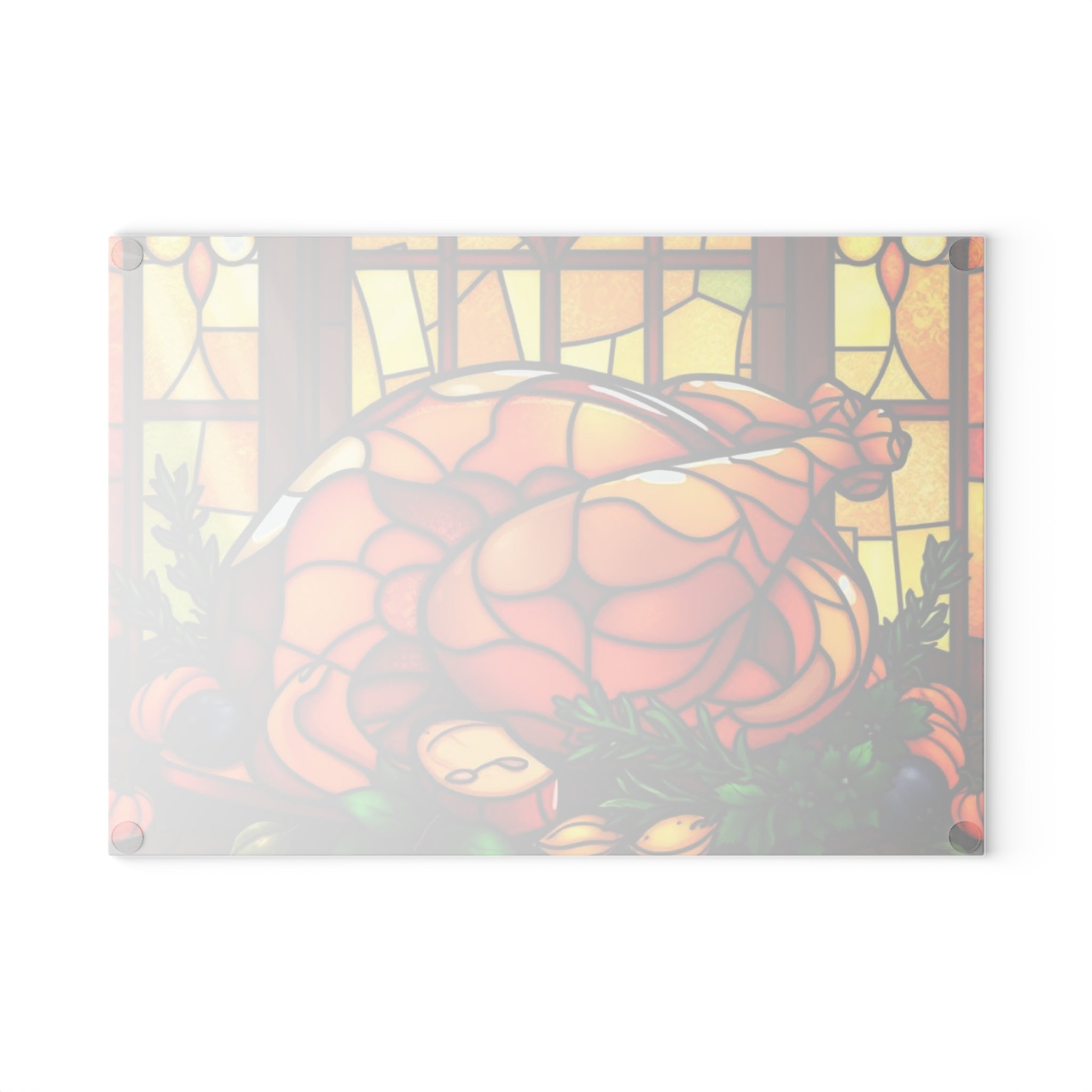 Stained Glass Thanksgiving Cutting Board - Perfect for Holiday Cooking