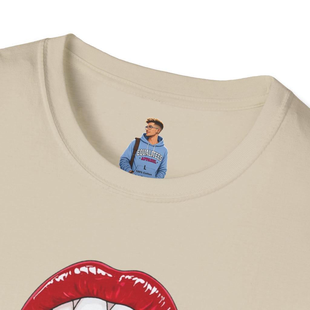 Pride Love Unisex Softstyle T-Shirt | LGBTQ+ Rainbow Heart Design