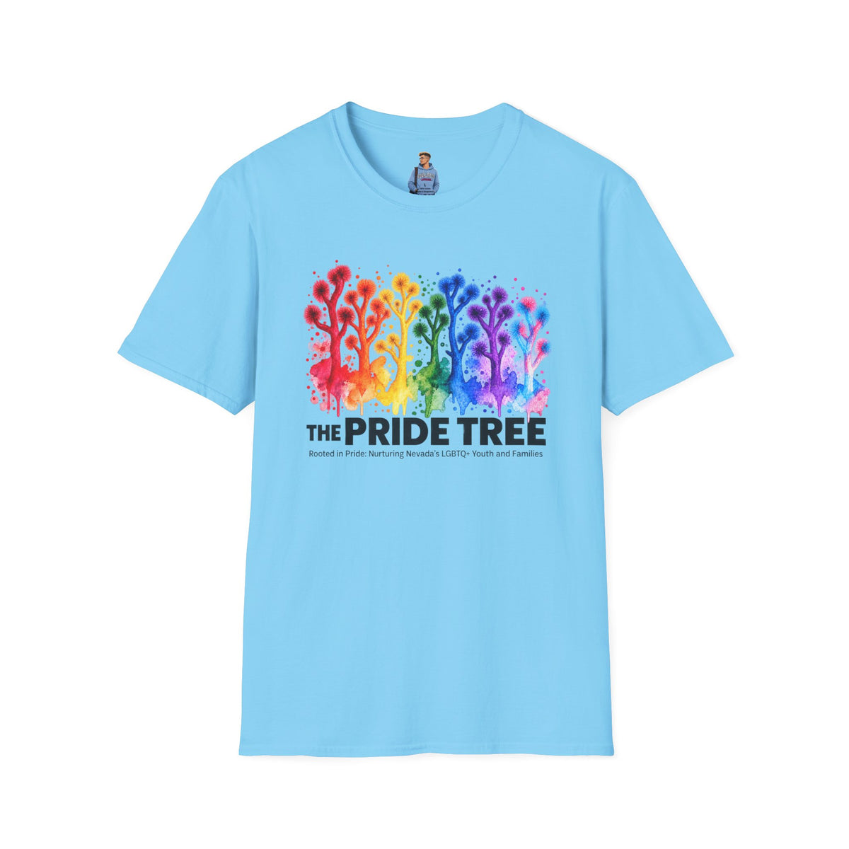 Pride Tree Las Vegas T-Shirt - Black Text