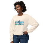 Unisex Lightweight Crewneck Sweatshirt -More Love Less Hate