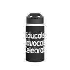 Teaching While Queer Stainless Steel Water Bottle - Perfect for Educators and Allies