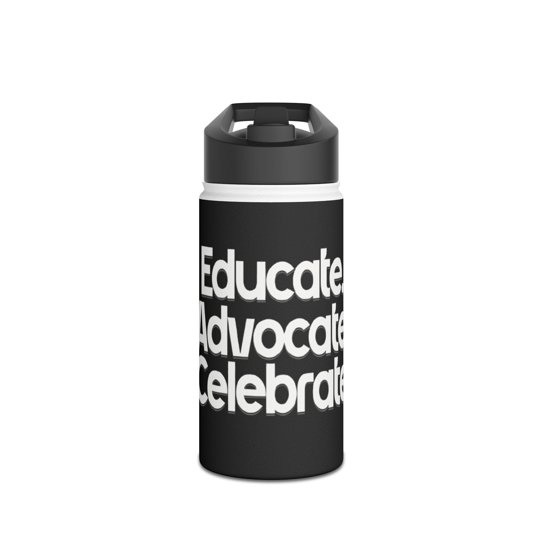 Teaching While Queer Stainless Steel Water Bottle - Perfect for Educators and Allies