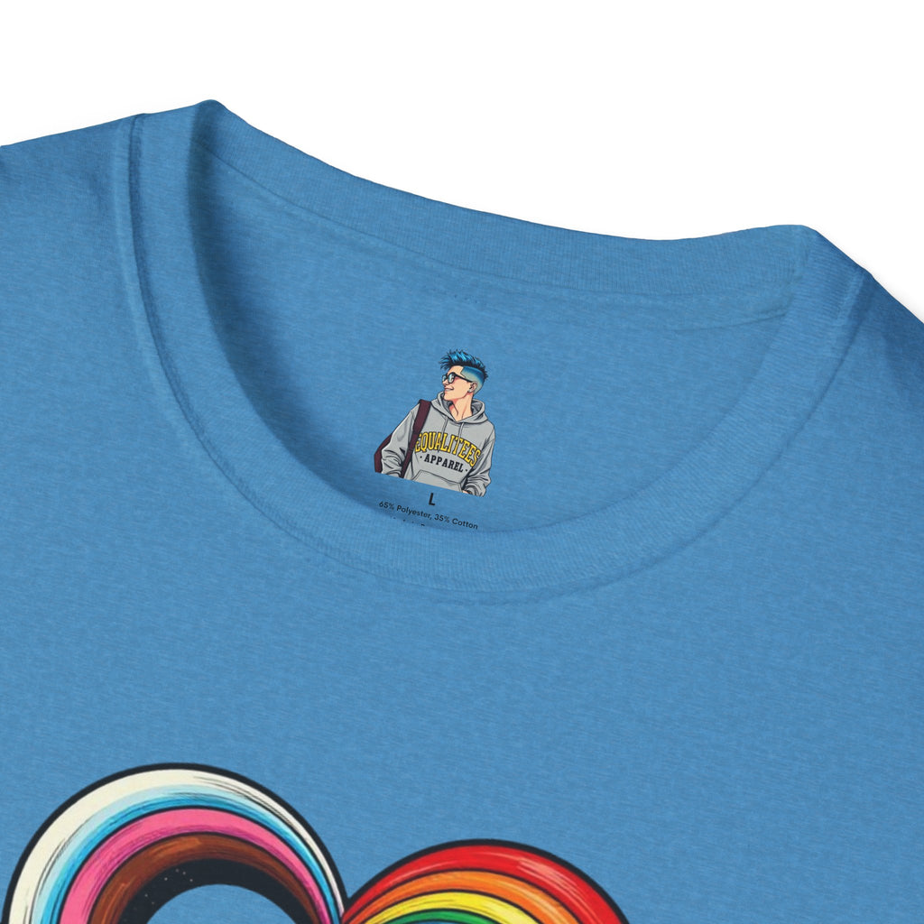 Let Your Love Flow Rainbow Heart T-Shirt