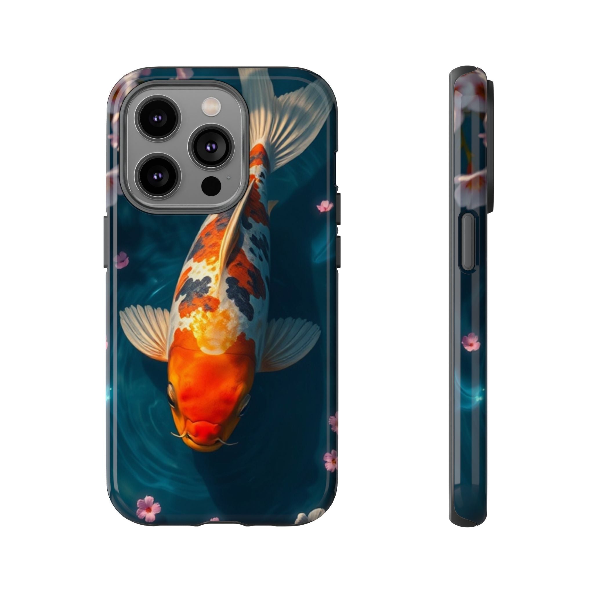 Peaceful Koi Cherry Blossom Tough Cases For Android & iPhone