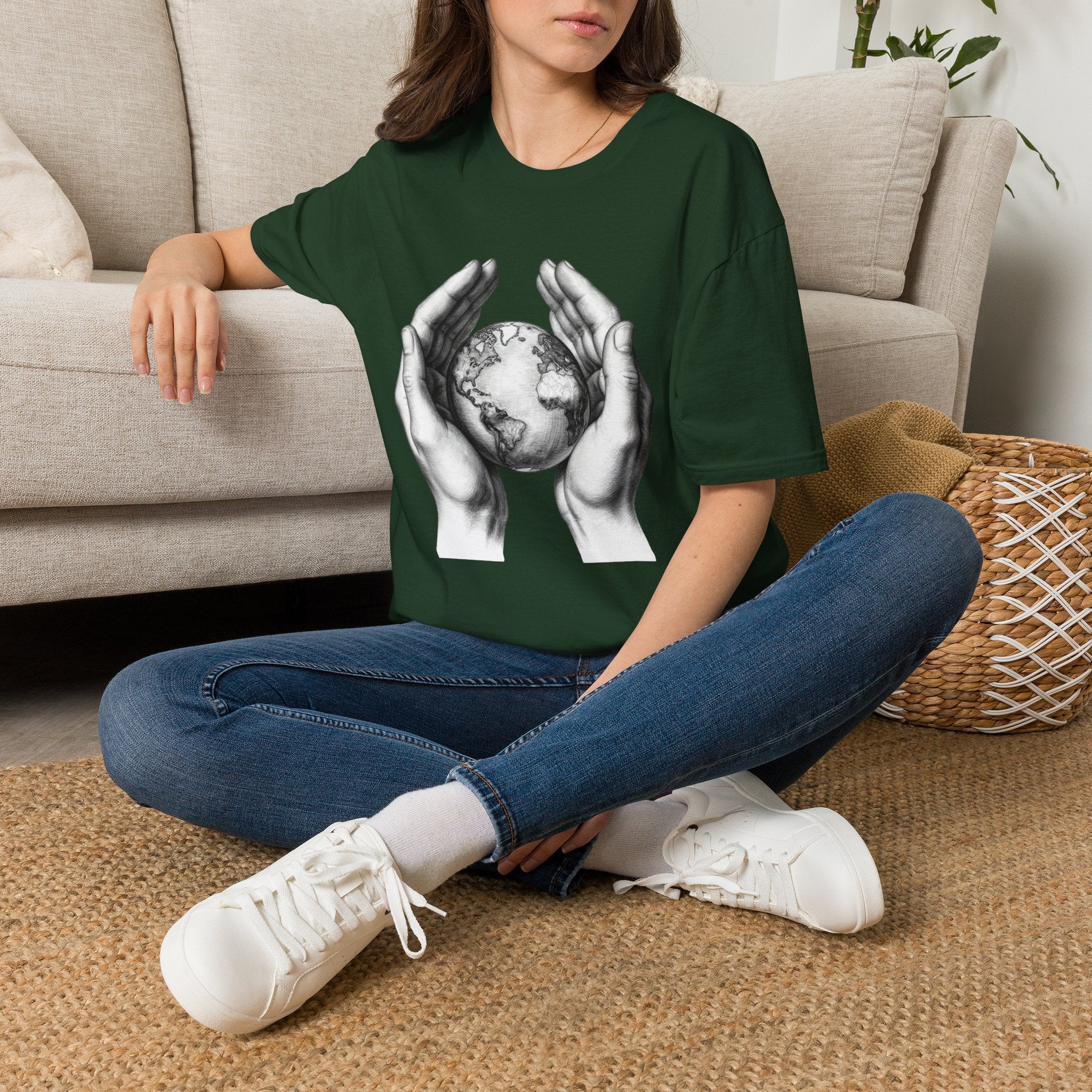 Earth in Your Hands T-Shirt — Protect the Planet Graphic Tee