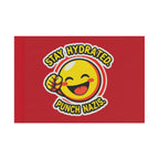Stay Hydrated, Punch Nazis Emoji - Protest Flag