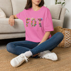 FDT Bold Floral Typography T-Shirt