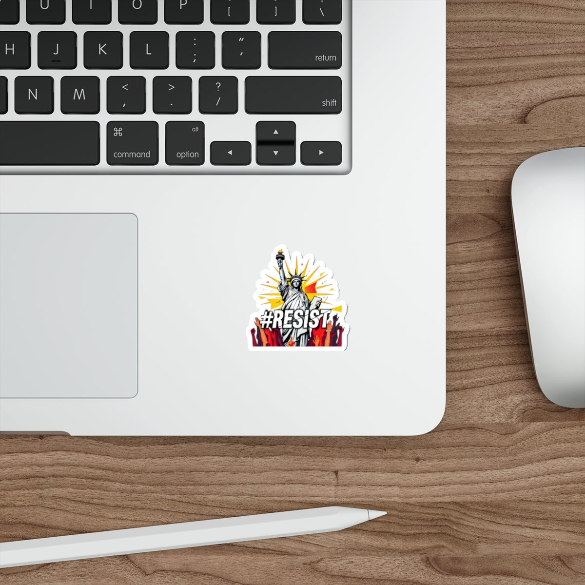 Die-Cut Stickers - #RESIST with the Statue of Liberty