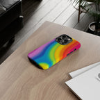 Rainbow Swirl Tough Phone Case for iPhone