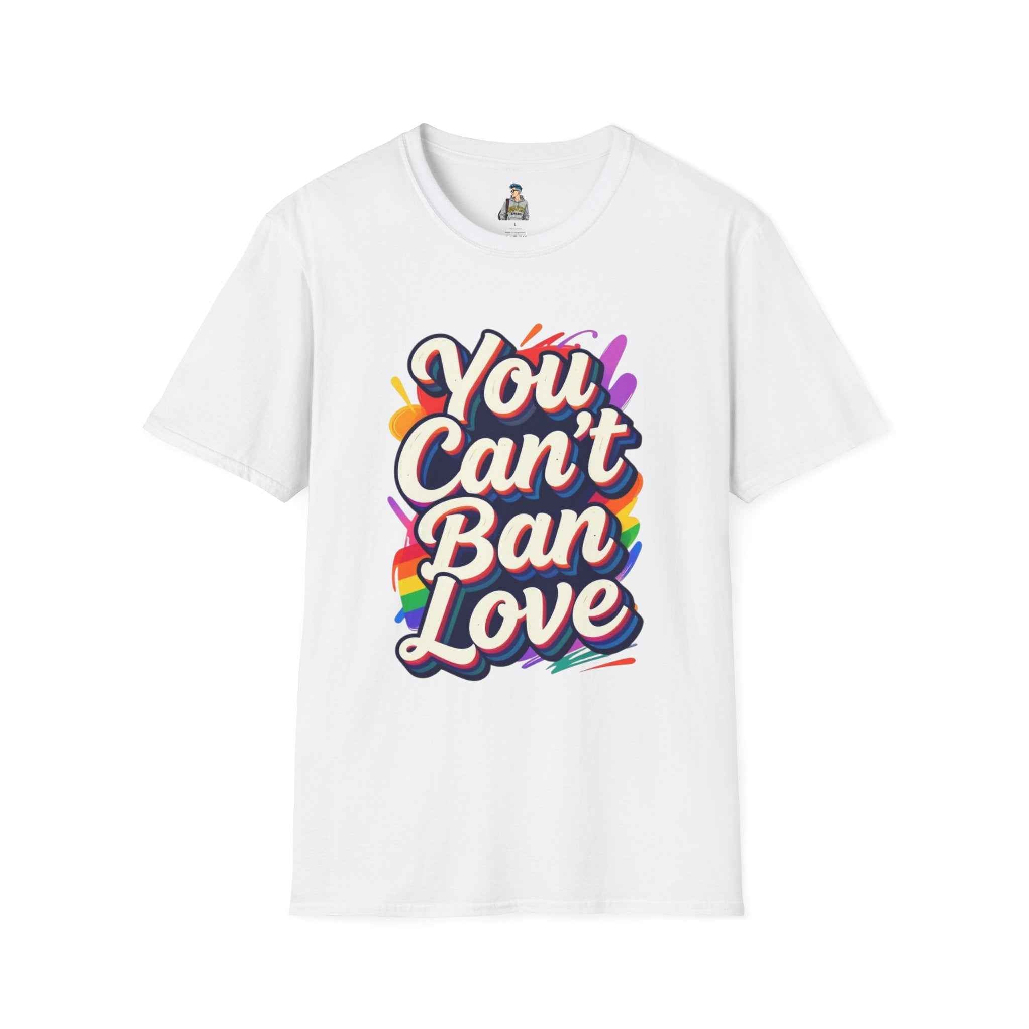 You Can't Ban Love T‑Shirt — Rainbow LGBTQ+ Pride Graphic Tee