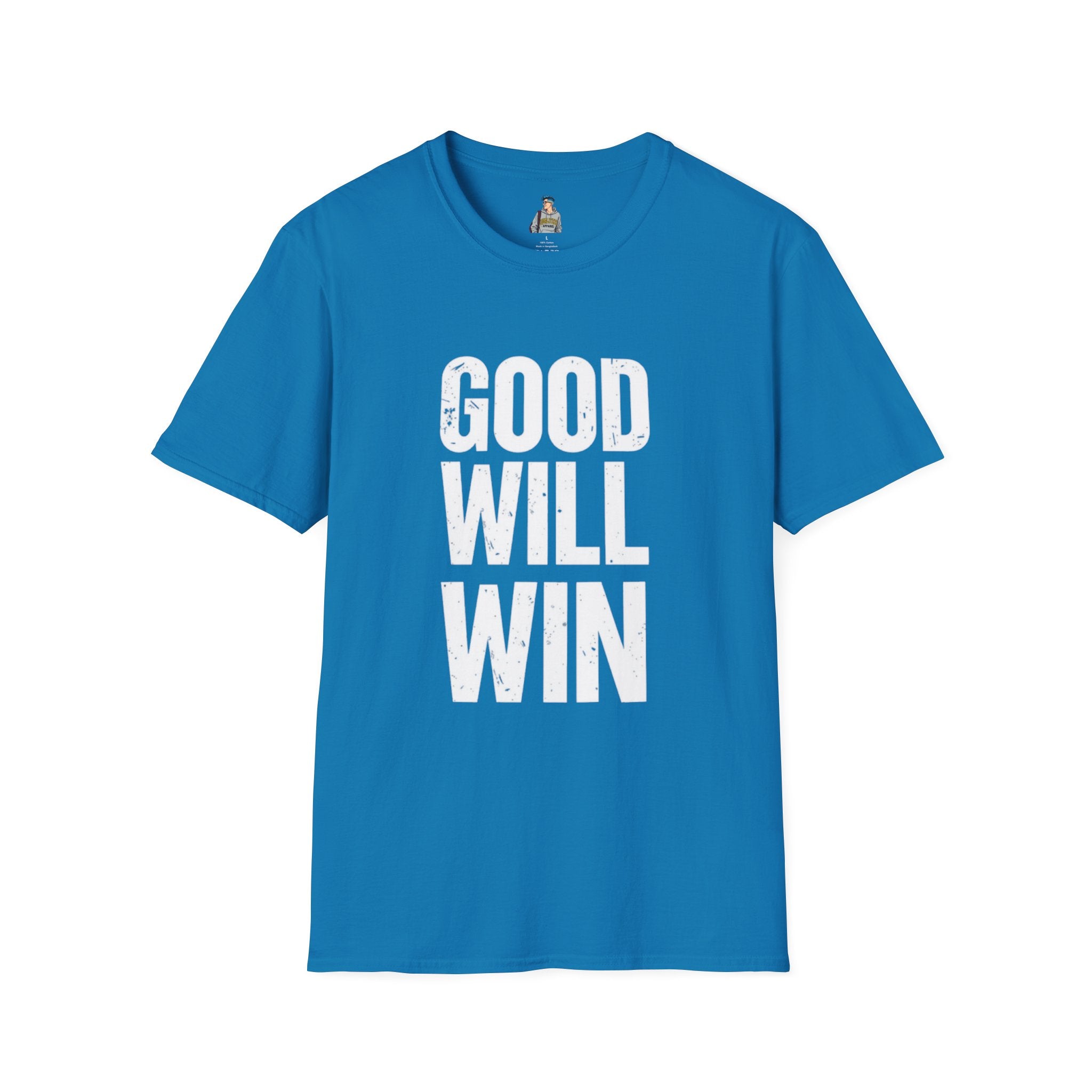 Good Will Win Unisex Softstyle T-Shirt - Inspirational Apparel for Positivity and Support