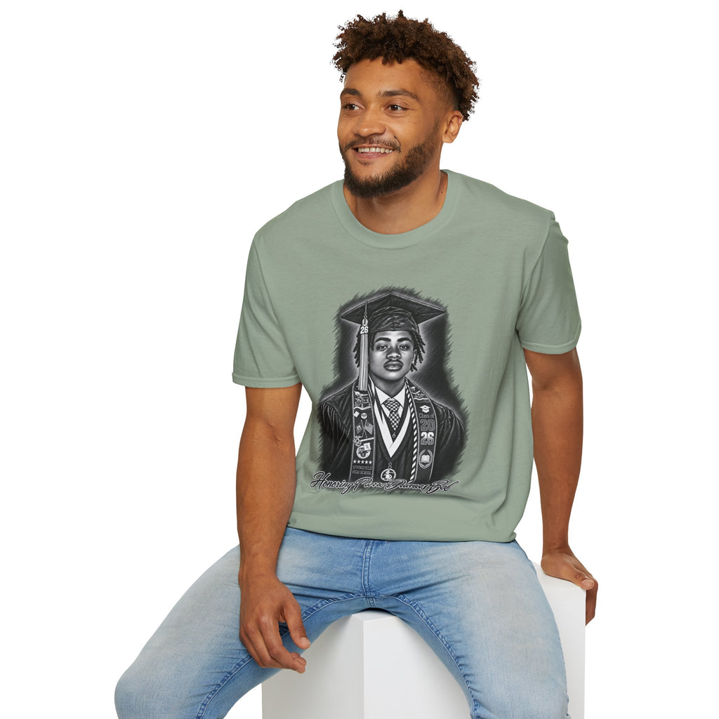 Portrait Front and Back - In Memory of Pierre Damas Bel T-Shirt