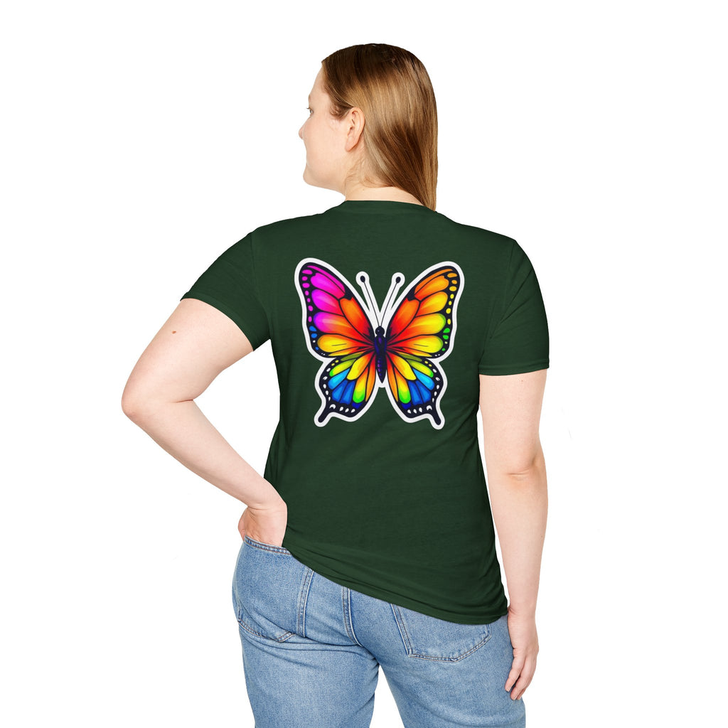 Rainbow Butterfly Cocoon Pride T-Shirt