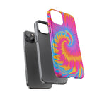 Vibrant Tie-Dye Swirl Protective Tough Case for iPhone