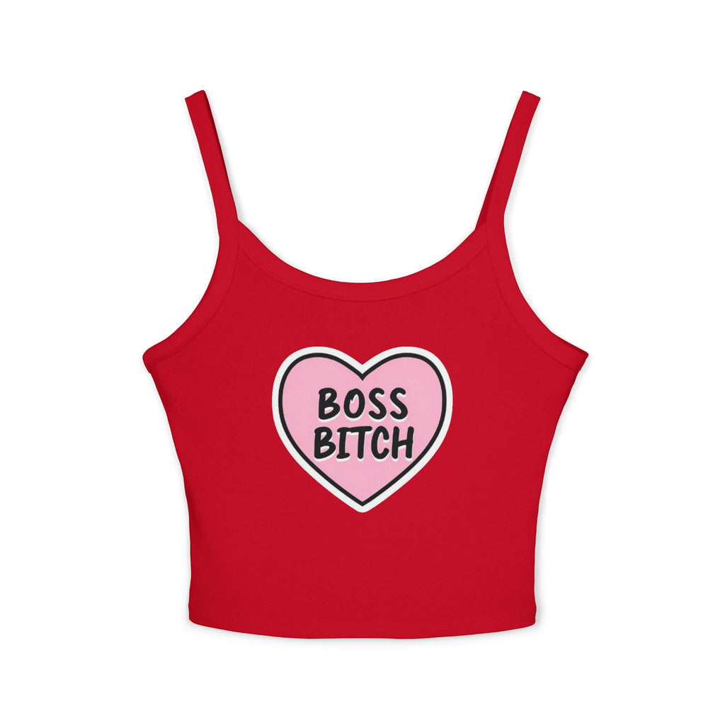 Boss Bitch Women's Spaghetti Strap Tank Top - Confident & Stylish Summer Wear