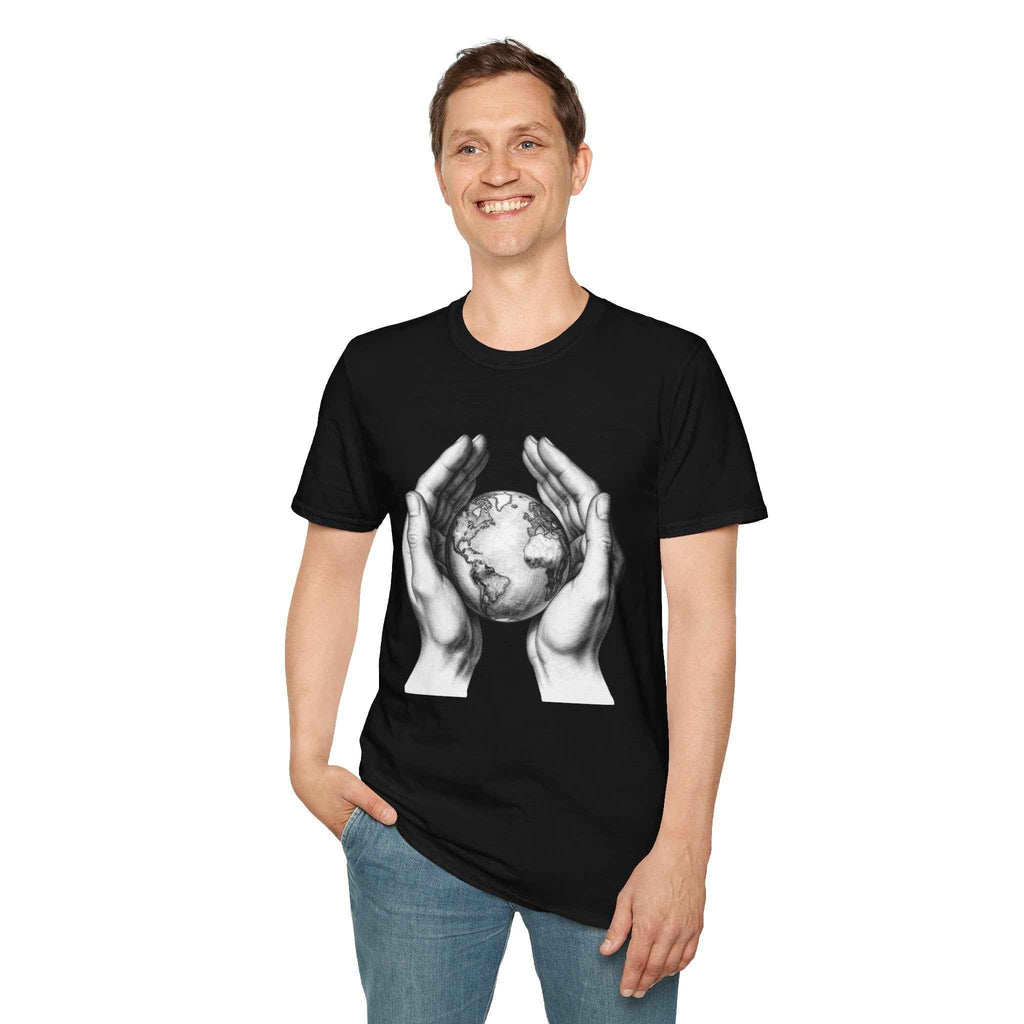 Earth in Your Hands T-Shirt — Protect the Planet Graphic Tee
