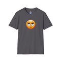 Unisex Softstyle T-Shirt with Eye Roll Emoji | Casual Graphic Tee for Everyday Humor