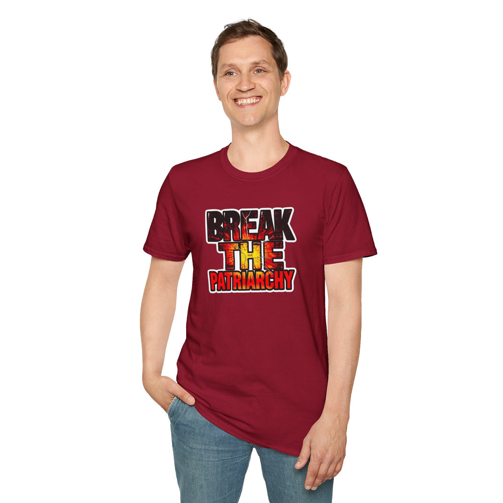 Break the Patriarchy Unisex Softstyle T-Shirt - Empowerment Wear for Social Change