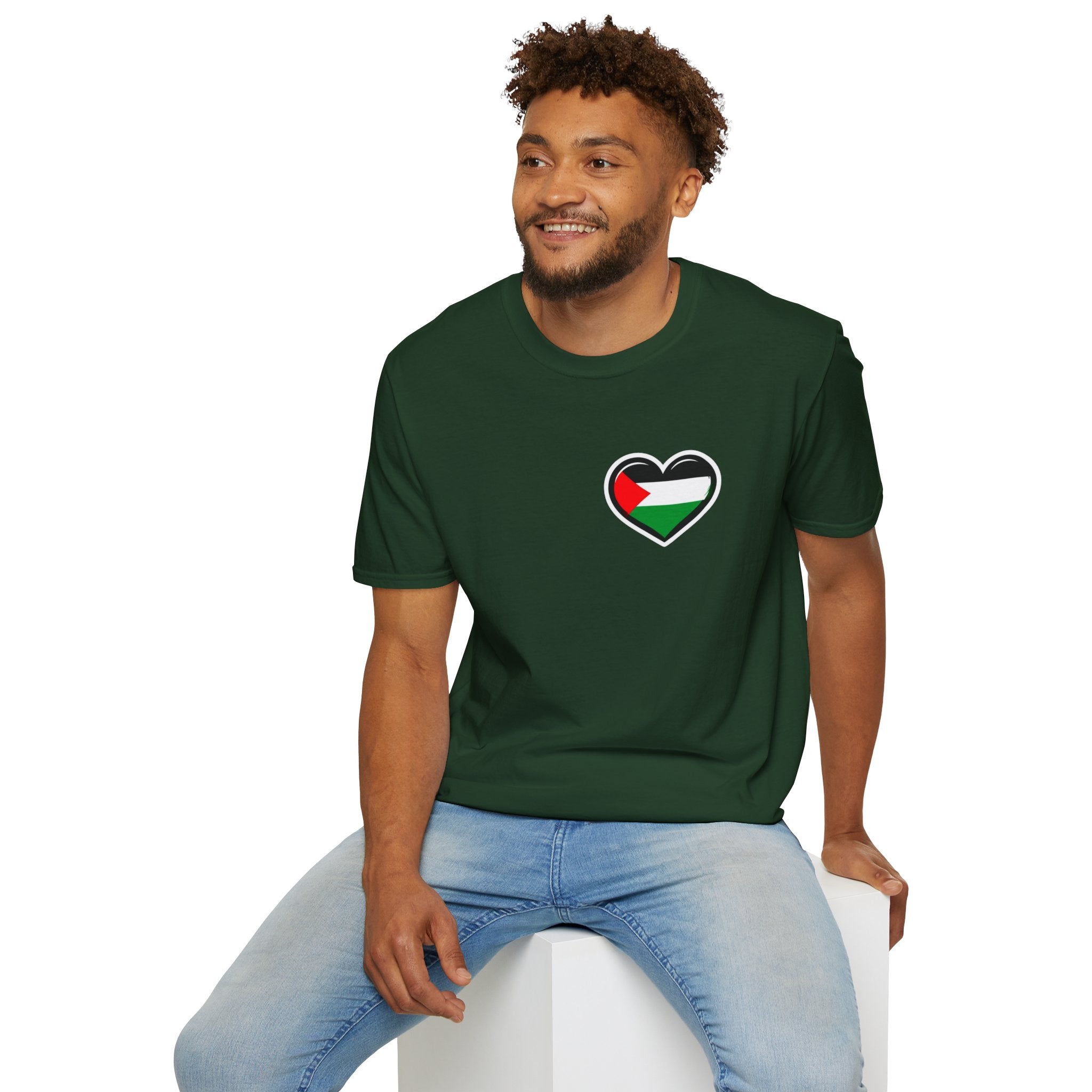 Unisex Softstyle T-Shirt: Stand with Gaza & We Are All Palestine Graphic Tee