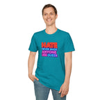 LGBTQ+ Pride Unisex T-Shirt - "Hate Never Made Anyone Less Queer" & "We All Belong" Design