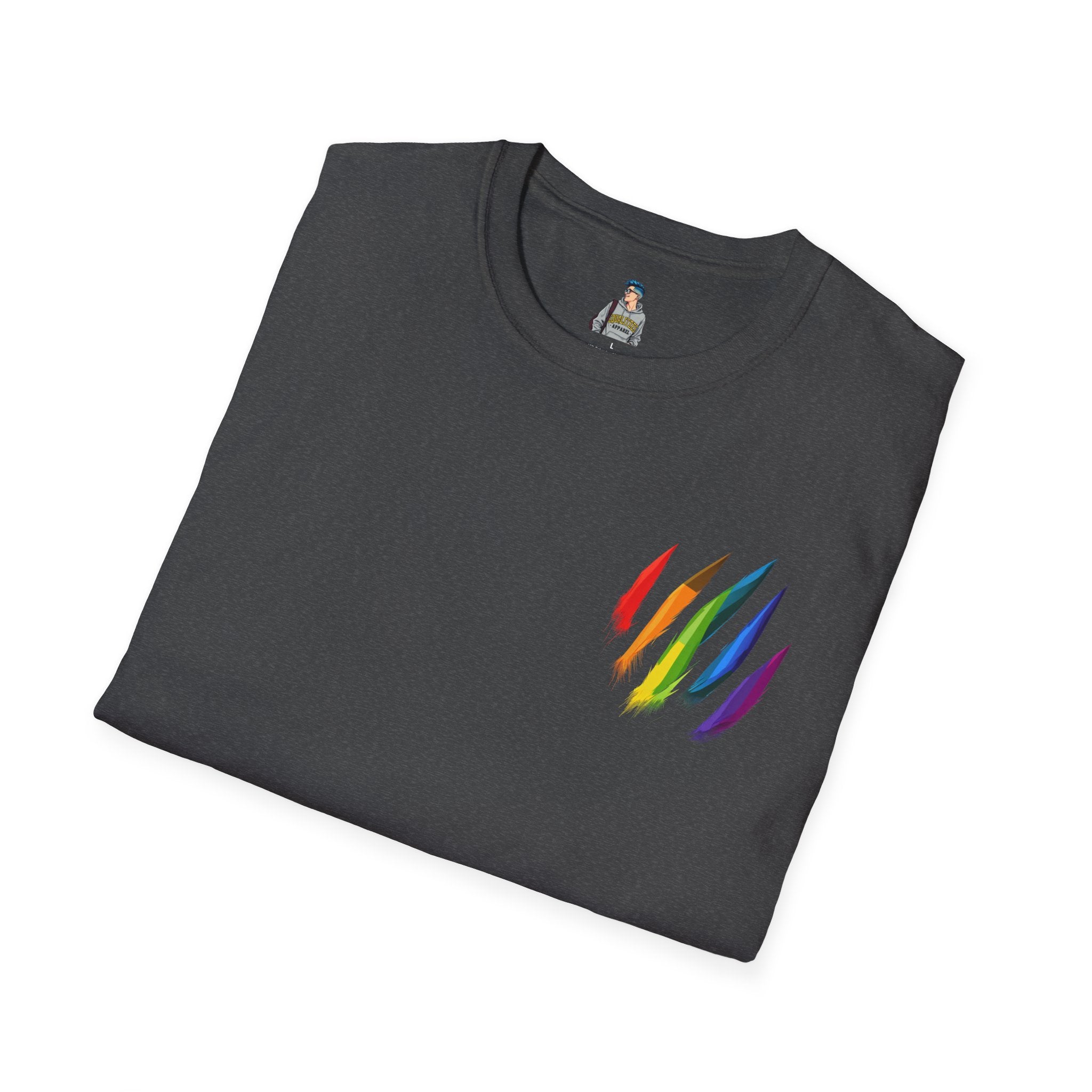 Rainbow Scratch Unisex Softstyle T-Shirt - Casual Comfort for All Occasions