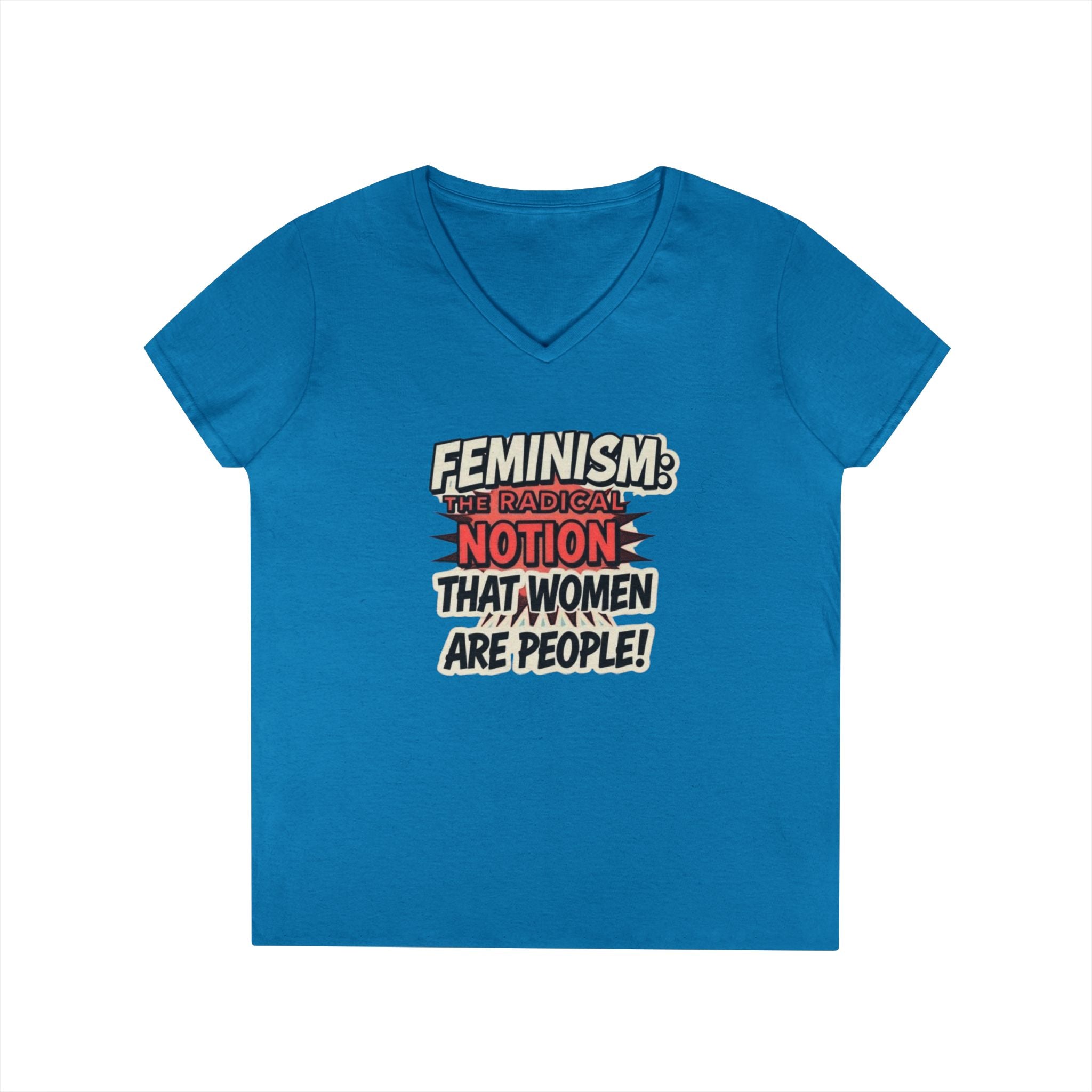 Feminism V-Neck T-Shirt - Empowering Women’s Apparel