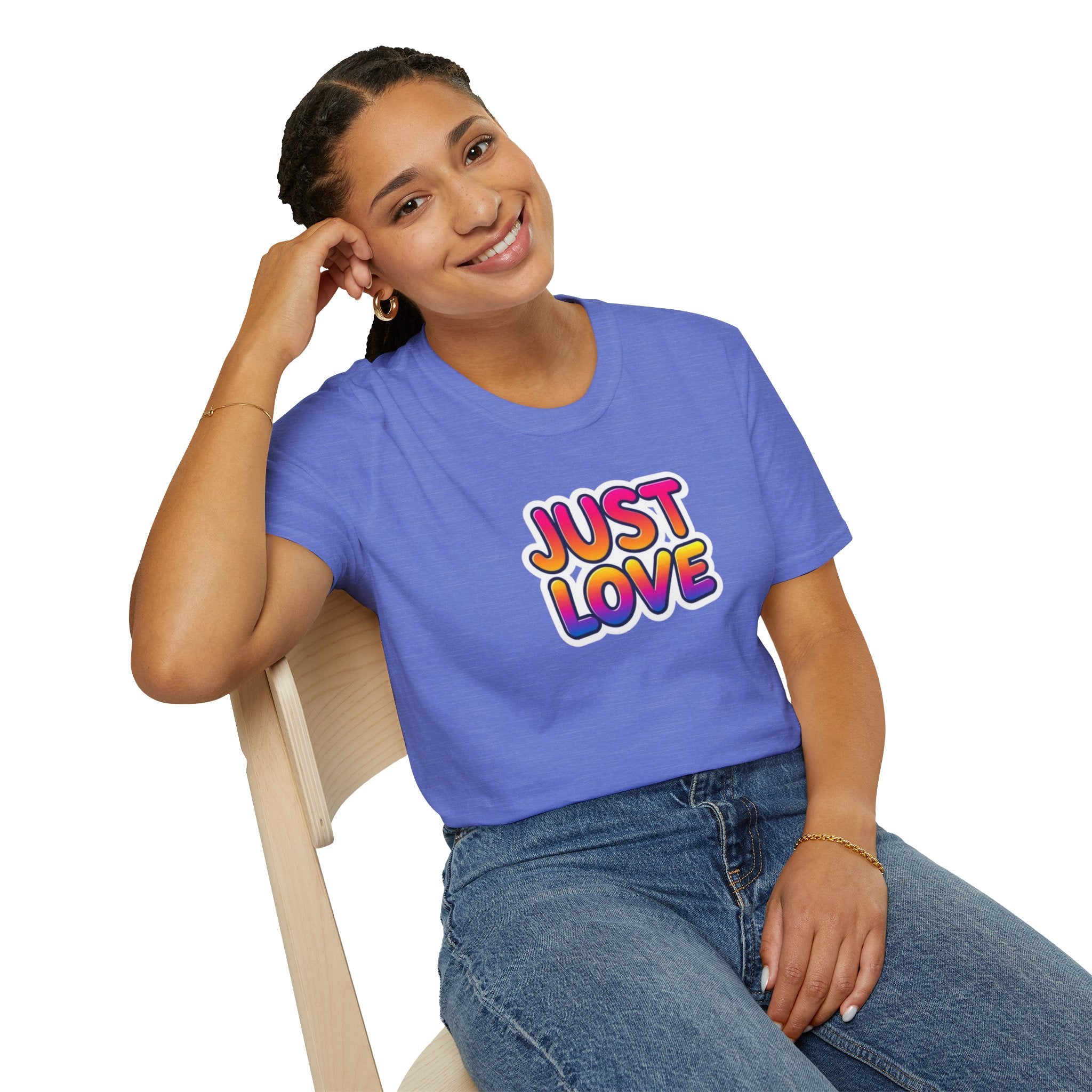 Just Love Unisex Softstyle T-Shirt | Perfect for Pride, Anniversaries, and Everyday Wear