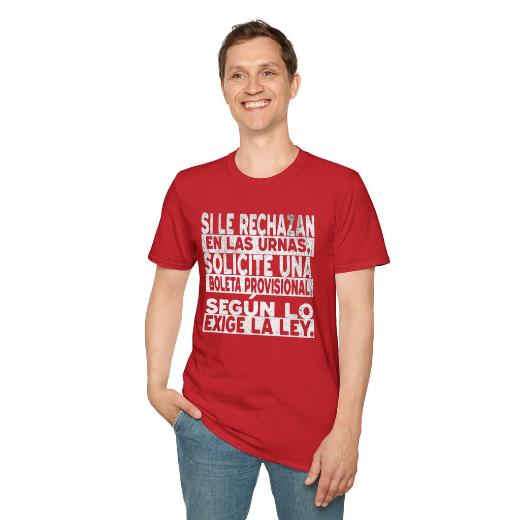 NO SE DEJE INTIMIDAR. Know Your Rights Voting Tee-Spanish