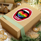 Colorful Rainbow Heart Tongue-Cut Stickers - Fun and Vibrant LGBTQ+ Pride Decals