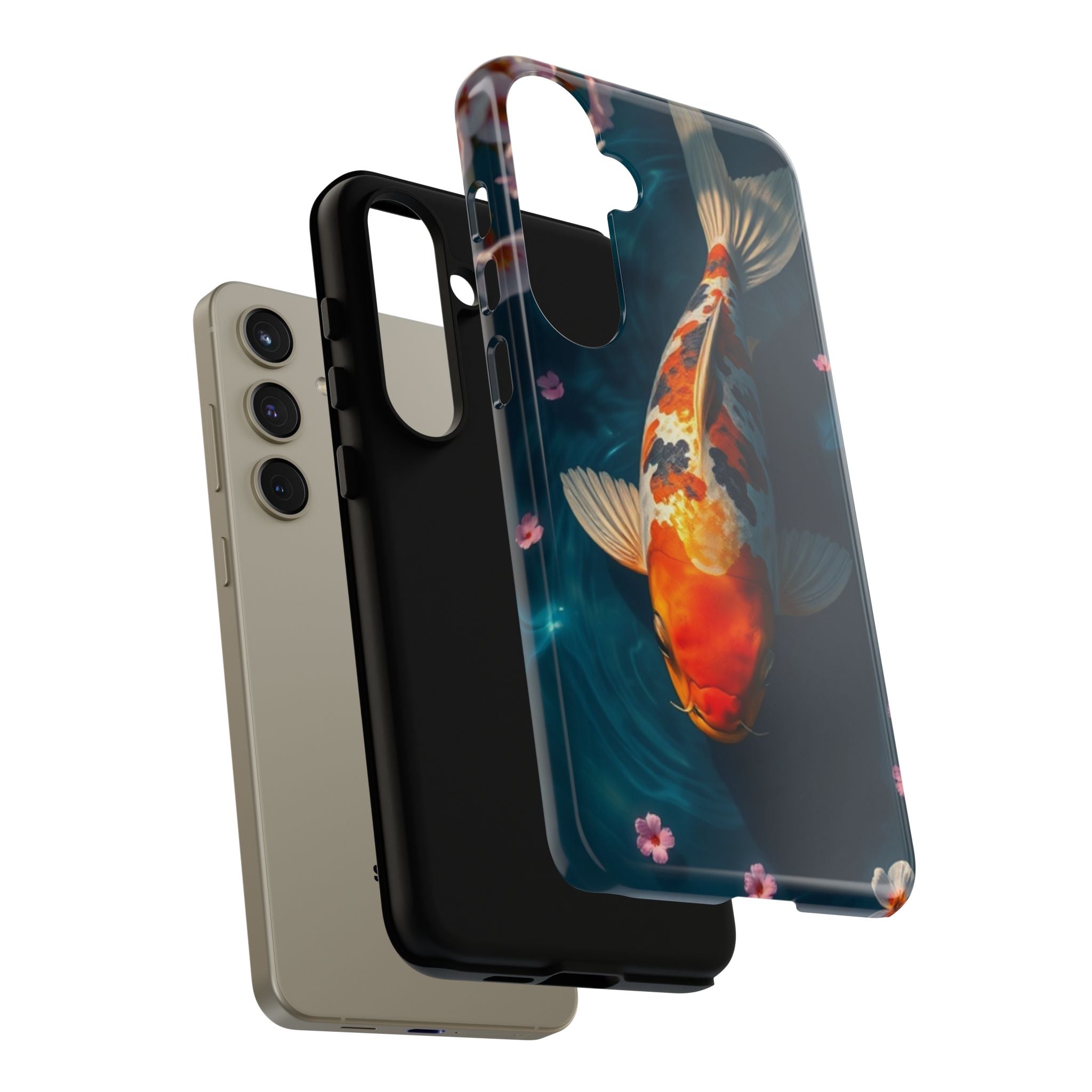 Peaceful Koi Cherry Blossom Tough Cases For Android & iPhone