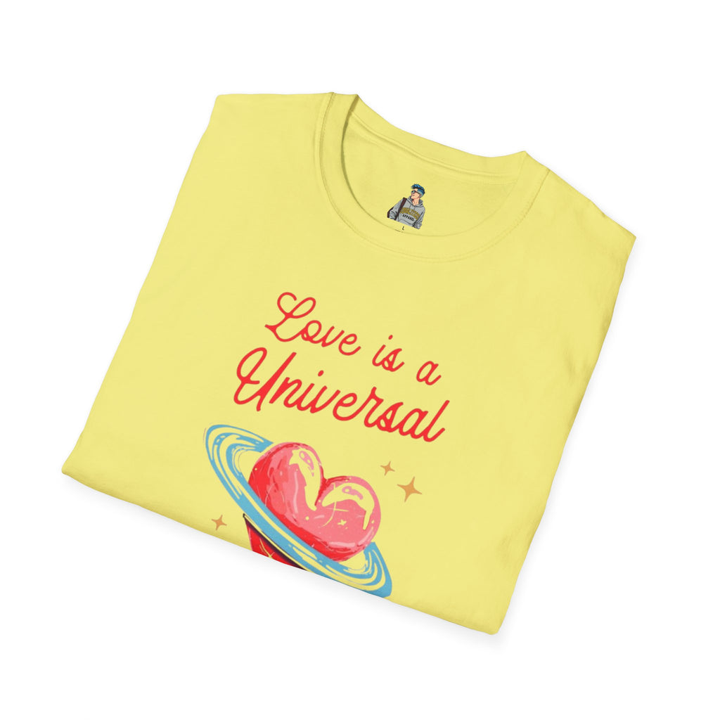 Unisex Softstyle T-Shirt - Love is a Universal Language Tee for Positive Vibes