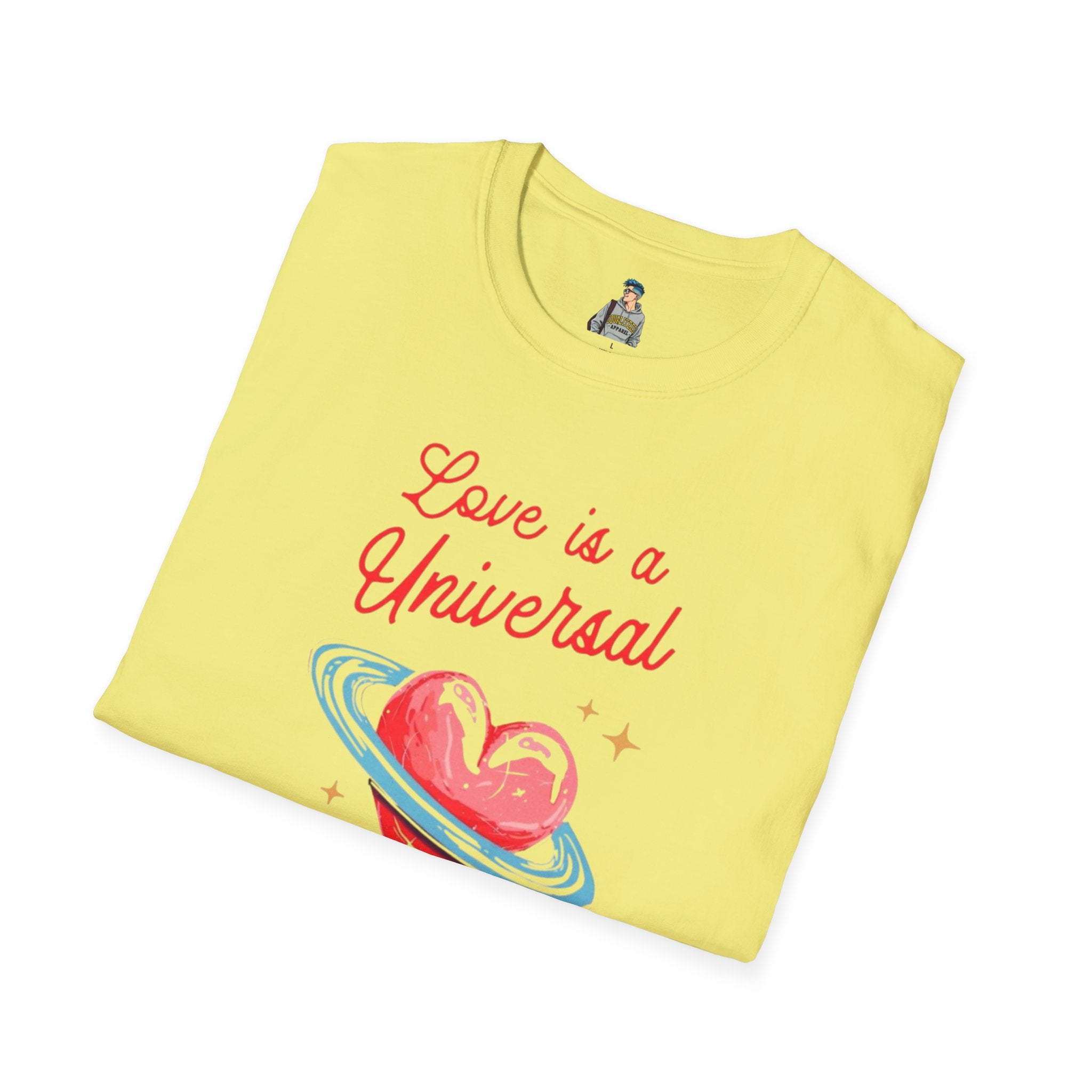 Unisex Softstyle T-Shirt - Love is a Universal Language Tee for Positive Vibes