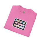 "Protect Trans Kids" Unisex Softstyle T-Shirt - Empowerment & Pride Apparel